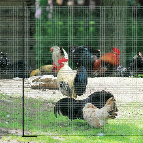 DoCred Non Electric Fence Netting, 40in x 100ft Movable Livestock Nets - size: 40in x 100ft