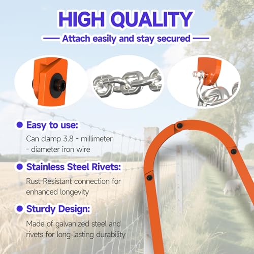 Fence Fixer Tool for Barbed Wire, Horse & Cattle Fencing – Heavy-Duty Manual Repair Tool for Farm & Ranch – Tredre - color: STYL4