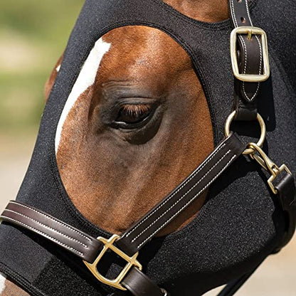 Dura-Tech Pull-On Horse Slicker Hood | Lightweight 4 Way Stretch Lycra | Ideal for Spring and Summer | Fleece Lined Nose for Comfort | Large Eye Holes for Secure Fit - size: Medium