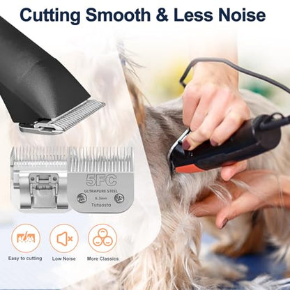 5FC Clipper Blade Compatible with Andis, Wahl and Oster Dog Clippers - color: 5FC