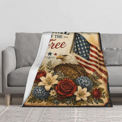 American Eagle Throw Blanket Gift 50"x60" - color: American Eagle 2, size: 50''x60''