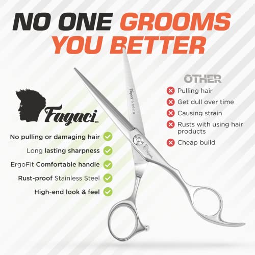 Fagaci Professional Hair Scissors 5.5" Sharp Blades, Hair Cutting Shears