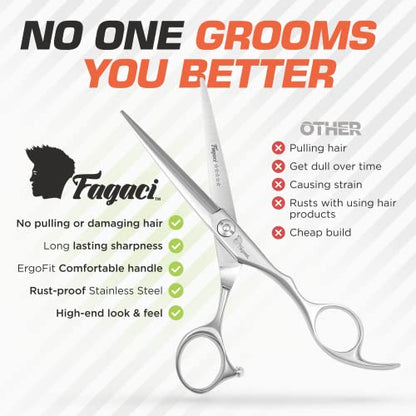 Fagaci Professional Hair Scissors 5.5" Sharp Blades, Hair Cutting Shears