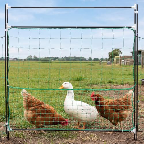 Leinuosen Electric Poultry Netting Gate, 48" H x 47" L Chicken Fence Gate - size: 48" X 47"