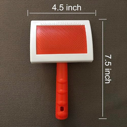 JUSPRO Sheepskin Rug Brush (Red, Large) - size: Large
