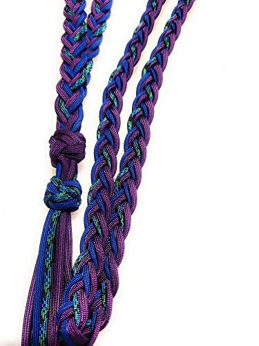 Bridleless Neck Rope Liberty KatzHorseWear Horse Tack Equestrian Gift Braided Blue/Purple | Ride Free, Ride Connected to your horse with soft paracord