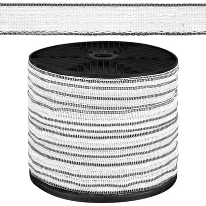 Yaocom 656 Ft/ 200 M Electric Fence Tape Horse Fence,1 Inch | Electric Fence Polytape, 4 x 0.18 mm Stainless Steel Strand, High Visibility, Safe Reliable Conductivity, for Livestock Horse - size: 1 Inch