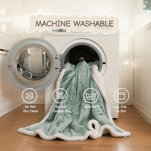 Soypipo Electric Heated Blanket 72"x84", 9 Heat Settings 10-Hour Auto-Off - color: 09-light Green, size: Full 72"x84"