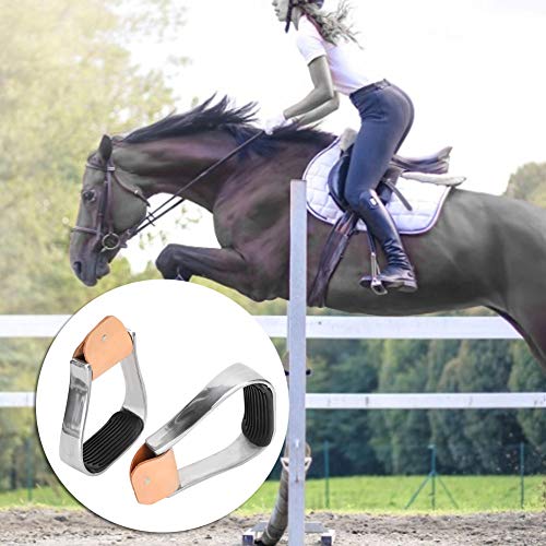 Horse Riding Stirrups Western Horse Saddle Tack Overshoe Aluminum Cushioned Western Stirrups