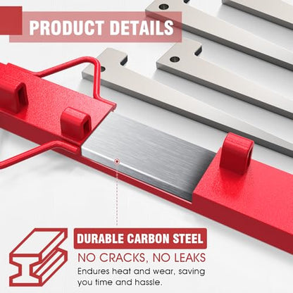 SDSNTE 4.4 Ft Woven Wire Fence Stretcher Bar with 5 Wedges | Easy & Secure Fence Installation, Perfect for DIY & Professional Use, Wire Fence Stretcher Tool