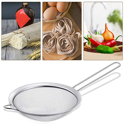 Boao 4 Pcs Stainless Steel Canning Funnels with Fine Mesh Strainer,Silver | 2 Size Kitchen Funnels for Narrow Wide Mason Jars Food Grade 1.4/2.3 Inch Funnel for Kitchen Use Spices Juices Powder