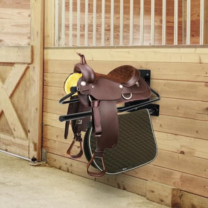 2 Pack Saddle Rack with Double Pad Bar, Wall Mounted