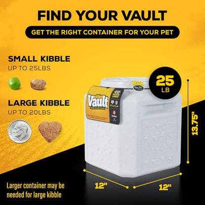 Vittles Vault Vittles Vault Pawprint Food Storage Container + Scoop, 25lbs - size: 25 Pounds