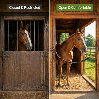 1 Pc 47 Inch Horse Stall Guard Stall for Horses Chain Fence Gate Hardware | Soft Rubber-covered Gate Chain for Horse Stalls, Heavy Duty Double Ended Snaps, for Barn Fence and Horse Accessories