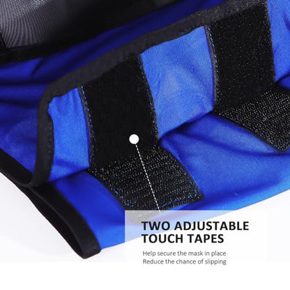 Horse Fly Mask Large Space Breathable UV Protection Equine Mask with Reflective Features on Ears Royal Blue M