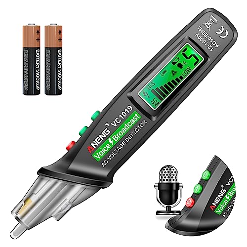 ANENG Voice Broadcast Non-Contact Voltage Tester AC 12-1000V Live/Null Wire