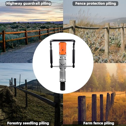 2200W Electric T Post Driver with 2 Sleeves (55/70mm), 110V