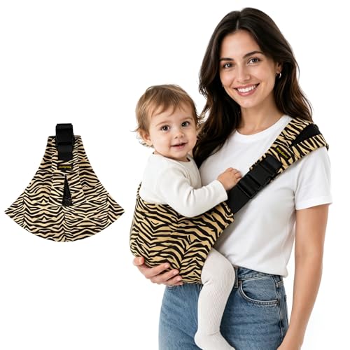 Baby Sling Carrier for Toddler 12–45 Lbs, Lightweight Hip Carrier with Safety Snap Buckle, Adjustable Shoulder Strap, One Size Fits All Parents, Baby Carrier for Travel, Shopping & Daily Use (Khaki) - color: Grey