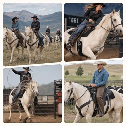 Western Cinch Horse Girth, 28"-34", 1.3" Thick Soft Breathable Fleece Lined - size: 30"