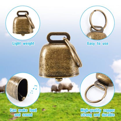 Goat Collar with Copper Bell Set for Sheep Lambs Pygmy Goat,Flower