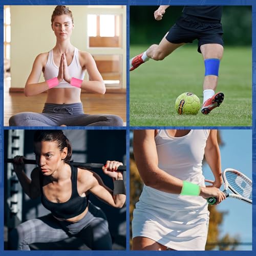 27 Pack Pre Wrap Tape, 9 Colors 2.76 Inch x 11 Yards Prewrap Athletic Tape - color: 9 Colors-27 Pack
