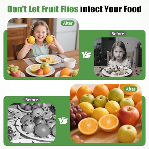 Fruit Fly Trap Refill Liquid Only 8 Pack,Gnat Killer Bait,Gnat Catcher Fruit Fly Traps for Indoors and Outdoors,Home,Kitchen,0.68 oz Each Bottle