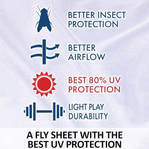 Schneiders Soft Interlock Mesh II Horse Fly Sheets | Superior UV & Insect Protection | Versatile Euro Fit Option | Reflective Safety Design - color: White, style: Horse High Neck Euro Surcingle