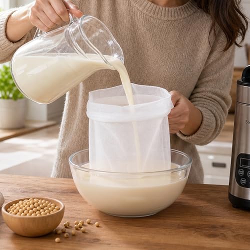 Reusable 200 Mesh Fine Strainer Bag, 4PCS Food Grade Drawstring Nylon Filter Bags for Nut Milk, Cold Brew Coffee, Juice, Yogurt and Cheese Making, Extra Fine Micron Mesh for Powder Straining - color: 4 Pcs