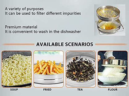BEEXTM Honey Strainer Filter Stainless Steel Double Sieve for 5 Gal Bucket