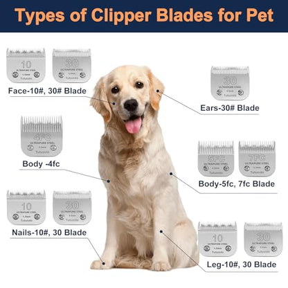 7FC Clipper Blade Compatible with Andis, Wahl and Oster Dog Clippers - color: 7FC