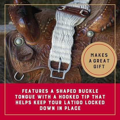 Weaver Equine 34" Roper Mohair Cinch, Mohair Blend, 27-Strand - size: 34"