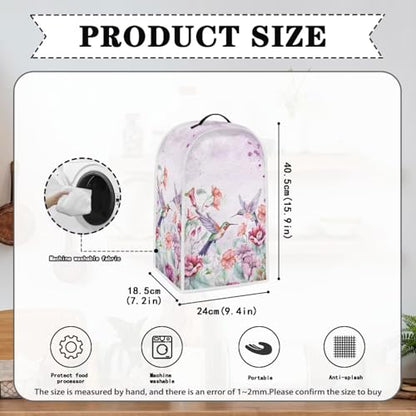 Hummingbird Kitchen Appliance Covers Food Processor Cover Polyester Coffee Maker Cover or Toaster Cover Stain Resistant Blender Cover for Stand Mixer Kitchen Home Soft - color: Hummingbird