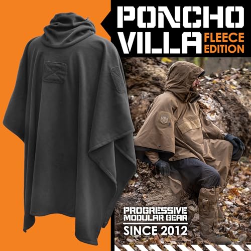 HAZARD 4 Fleece Poncho, Ultra-Plush Wearable Blanket for Home, Camp, Vehicle & Outdoor Use, Cold-Weather Insulation, PonchoVilla Layering System Compatible