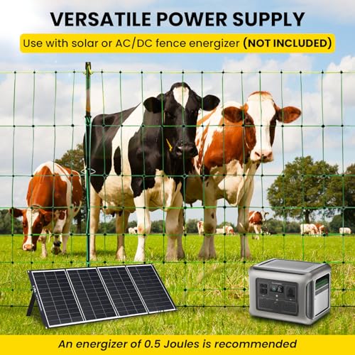 Rintea Electric Fence Netting, 42.6 in H x 164 ft L, Livestock Fence