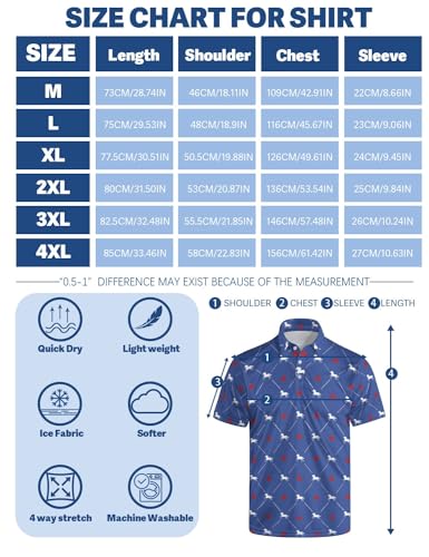 Men‘s Golf Shirt Funny Polo Shirts Short Sleeve Golf Polo Shirts Gifts Print Shirts - color: Style-polo-a6, size: Large
