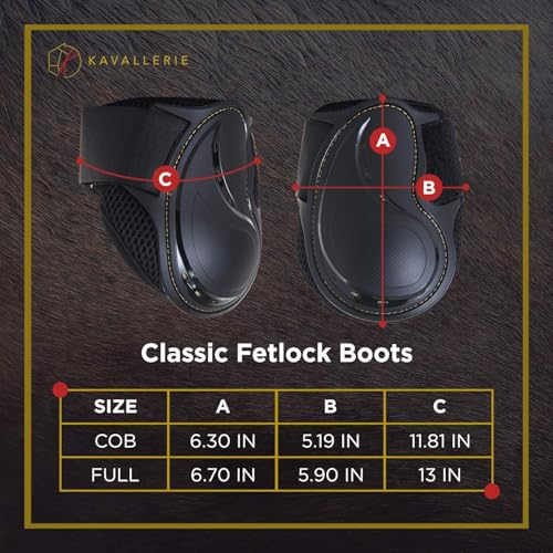 Kavallerie PRO-K Soft No Turn Bell Boots Ultimate Hoof Protection, with Anti-Spin Fastening System, Durable & Prevents Overreaching - color: Black, style: Fetlock Boots (Classic)