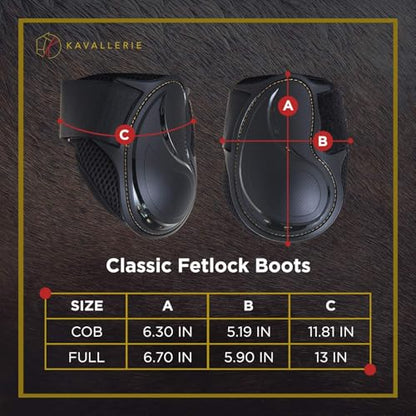 Kavallerie PRO-K Soft No Turn Bell Boots Ultimate Hoof Protection, with Anti-Spin Fastening System, Durable & Prevents Overreaching - color: Black, style: Fetlock Boots (Classic)