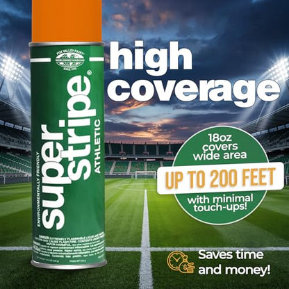 Fox Valley Athletic Field Striping Paint 18 oz Pack of 6, Orange - color: Athletic Hot Orange