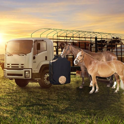 2 Pcs Hay Bags for Horse, Large Capacity Feeding Bag - color: Black