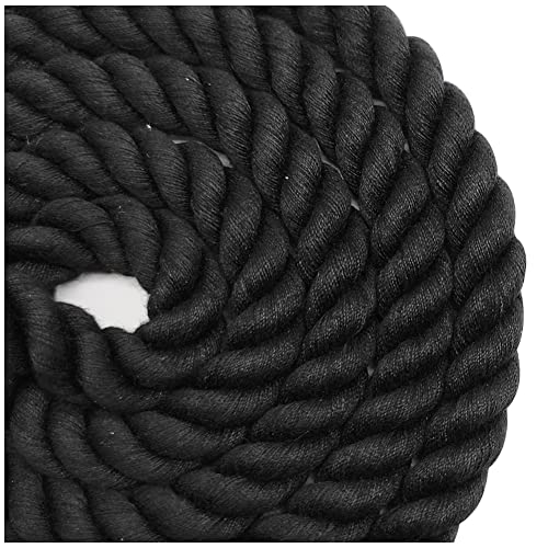 BTINESFUL 3/5/10ft Braided Rope Cotton Dog Leash for Large Medium Dogs - color: black, size: 10 Foot (Pack of 1)