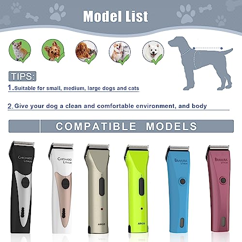 2PCS Adjustable 5 in 1 Replacement Blades Compatible with Wahl 5 in1 Clipper Bravura, Chromado, Creativa, Figura, Motion, Supergroom Dog Grooming Clippers - color: Black-2
