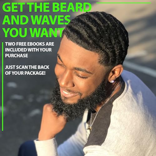 GROW Beard Brush & 360 Wave Brush for Men - Natural Boar Bristle For Fuller, Thicker Hair, Beard & Mustache - Premium Full-Size to Exfoliate, Strengthen Hair, Stimulate & Boost Growth (Pack of 2) - size: XL Brush (Pack of 2)