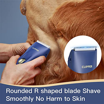 Dog Cat Home Hair Waterproof Clipper Wireless Dog Trimmer for Grooming,Blue,TS006 - color: Ts006-blue