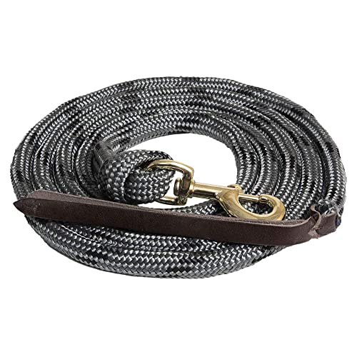 MUSTANG Poly Cowboy Lead Rope Gray/Black - color: Gray/Black