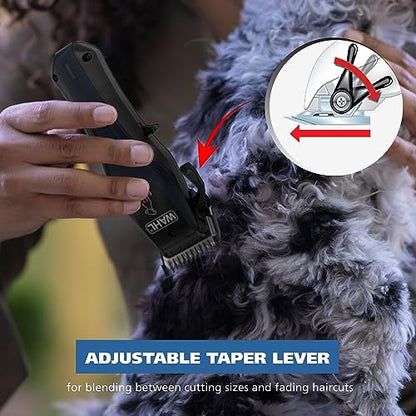 Wahl Power Pro Lithium Ion Rechargeable Cordless Dog Grooming Clipper Kit | Heavy Duty Cordless Electric Dog Clippers For Grooming Thick Coats At Home – Model 3024675
