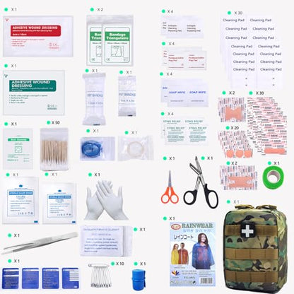 Carlebben EMT Pouch MOLLE Ifak Pouch Tactical MOLLE Medical First Aid Kit Utilit Camouflage - color: Camouflage
