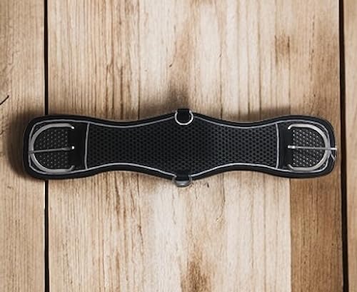 Majestic Ally Heavy Duty Mesh Cinch Girth Stainless Steal Buckles for Western Saddle - 26", 30" and 34" - size: 26 Inch