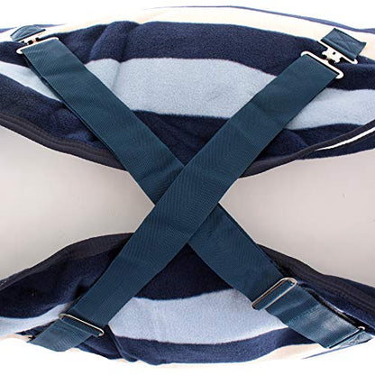 HORSEWARE Ireland Rambo Deluxe Fleece Blanket, Color: Witney Navy, Size: 84 (ACAF9D-VRKB-84) - size: 84