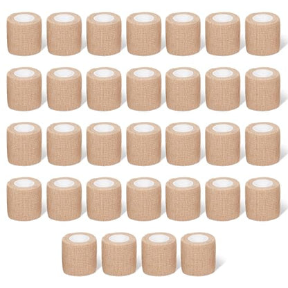 Self Adhesive Bandage Wrap,Bandage Tape,Medical Tape,Vet Tape - color: Skin Color, size: 2inch*32rolls
