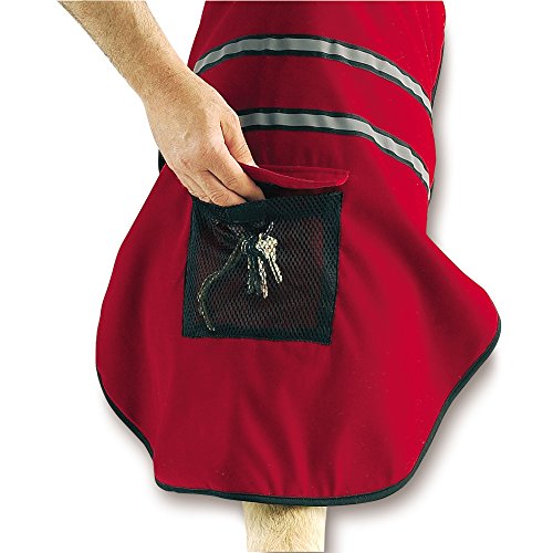 Casual Canine Fleece-Lined Reflective Dog Jacket for Safety, Red, Small - color: Red, size: Small